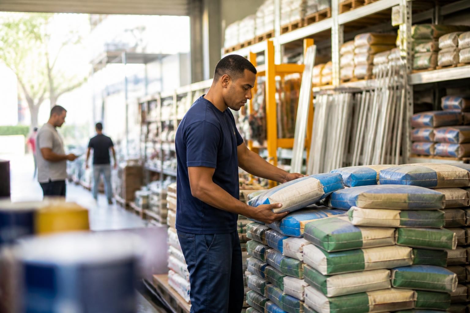 Post de loja de materiais de construção criado pelo AutoPubli com preço em destaque