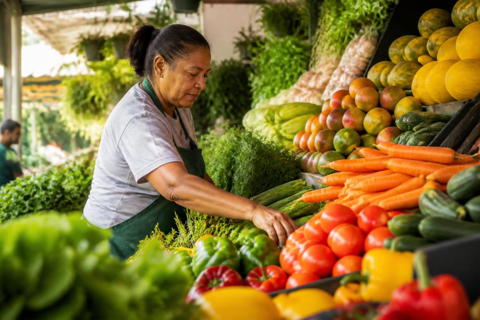 Post de hortifruti criado pelo AutoPubli com frutas frescas e preço