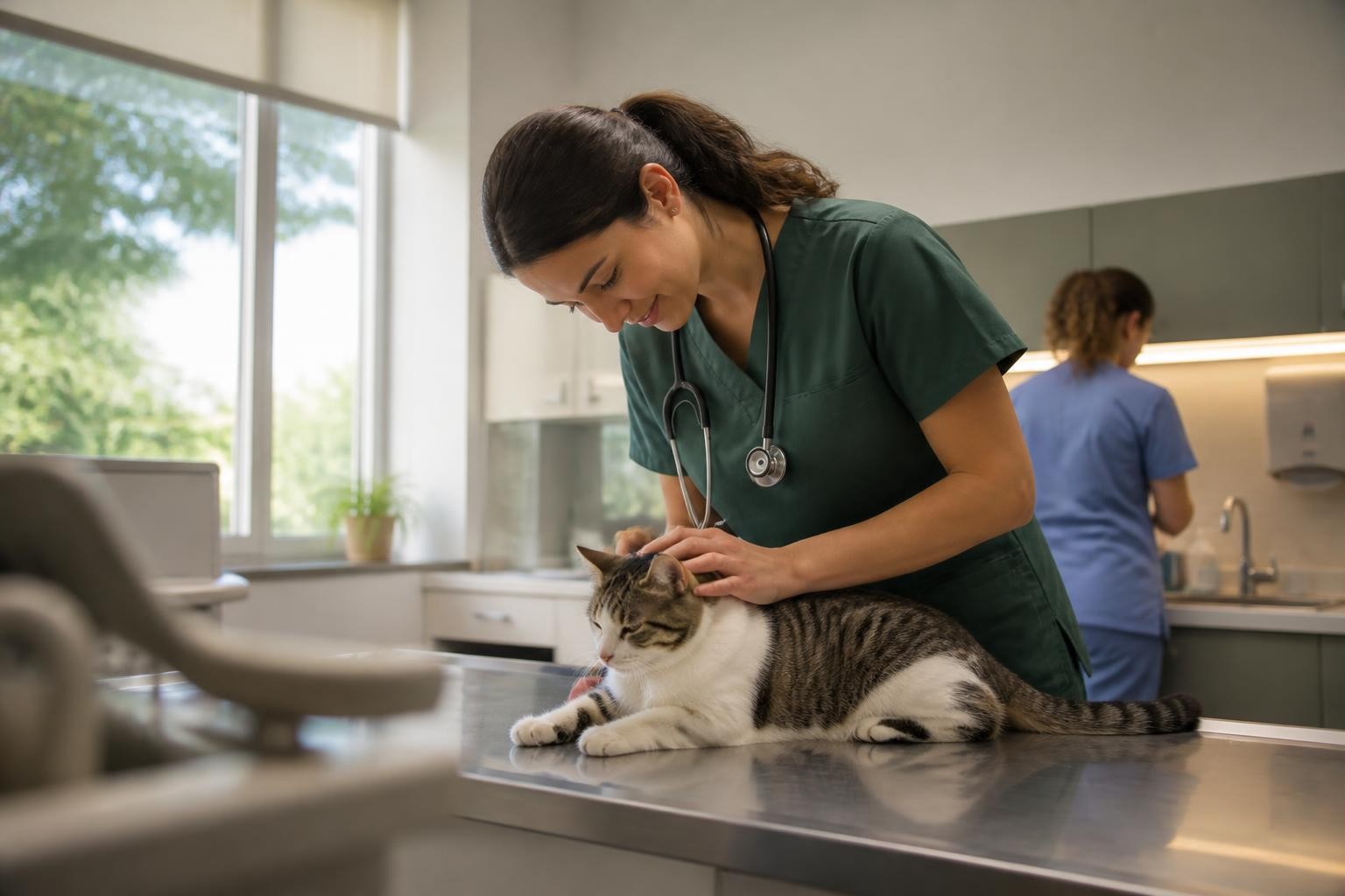 Post de clínica veterinária criado pelo AutoPubli com orientação de cuidado